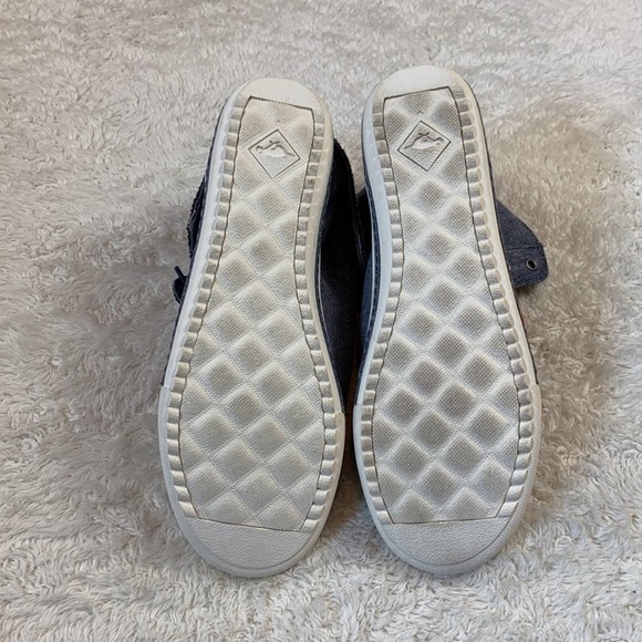 Rocket Dog Denim High Top fold over high low canvas denim sneakers, 10 - Picture 2 of 7